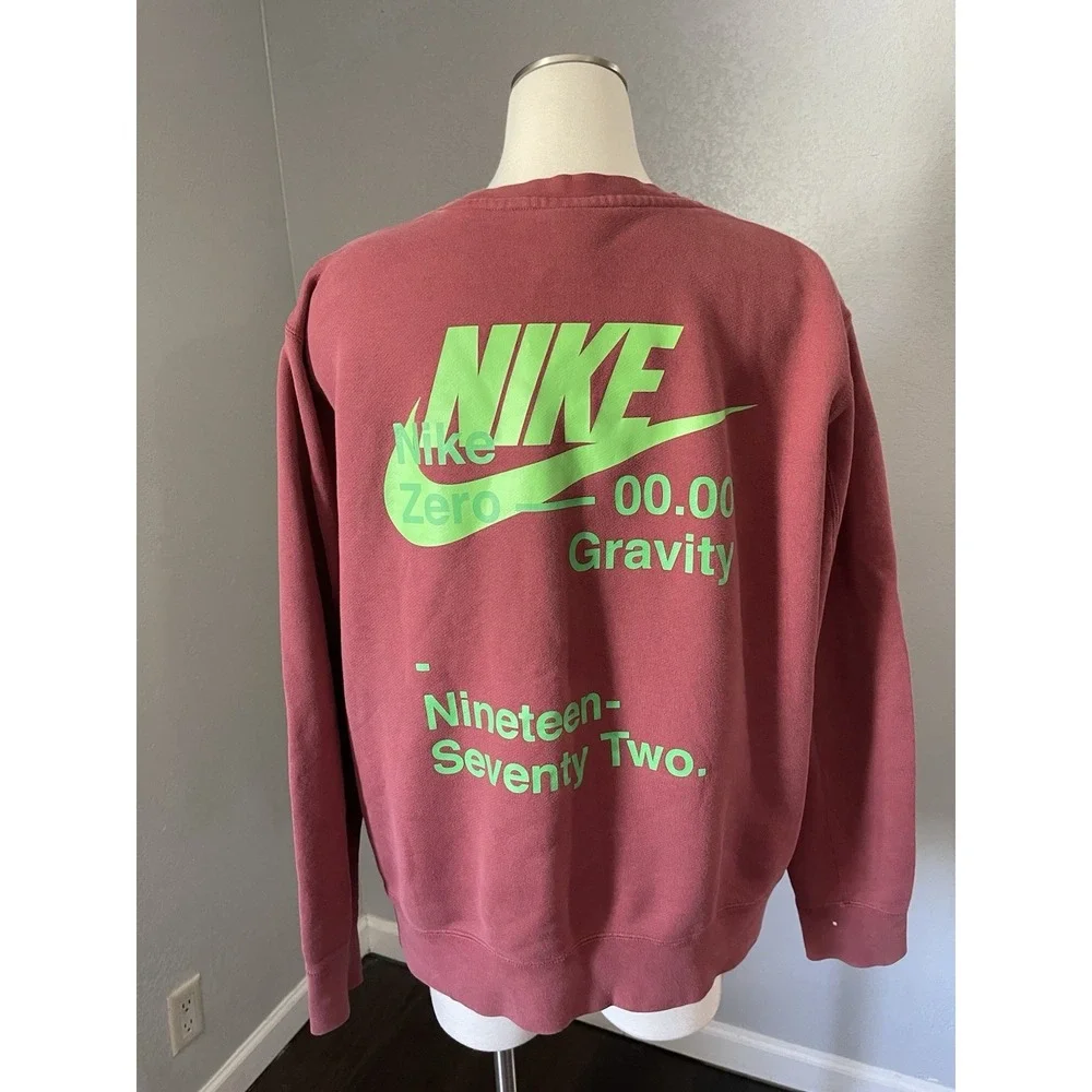 Nike Sportswear Sweater Zero Gravity French Terry Crew Cedar SZ Large